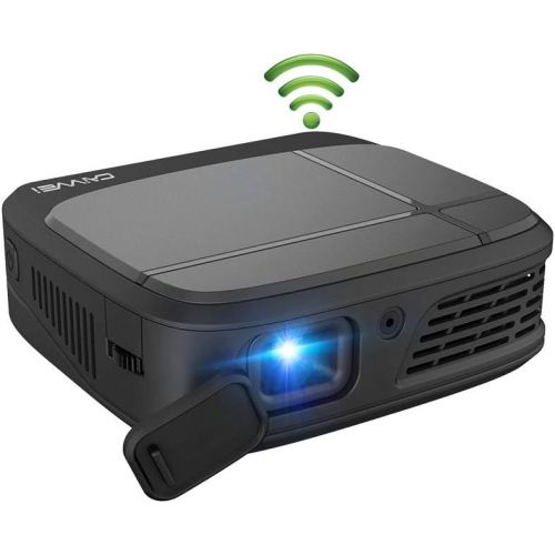  ZCGIOBN Ultra Portable Pico Pocket Projector DLP 3D WiFi Smart 3300 Lumen Small Wireless LED Projectors Lightweight Rechargeable Battery Indoor Outdoor Movie Gaming Party Camping with HDMI