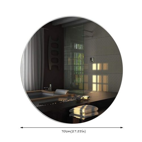  ZCJB Makeup Mirror Led Modern Simple Frameless Beauty Round Bathroom Household Makeup Mirror 2...