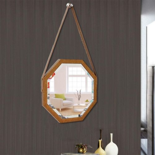  ZCJB Cosmetic Mirror HD Octagon Belt Decoration Classical Bathroom Living Room Entrance Wall Mount...