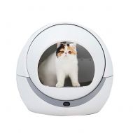 ZCY Round Cat Litter Tray, PP Resin Cat Litter Box with Electronic Display, Fat Cat 4L Toilet, 58.7x53.7x35CM