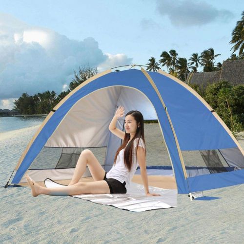  ZCY 2-3 Person Beach Tent, Waterproof Instant Automatic Pop Up Tent with Carry Bag, Picnic, Hiking, Fishing, Outdoor Use