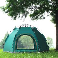 ZCY Automatic Pop Up Camping Tent, Outdoor 3-5 People Hexagon Rainproof Tent Portable Beach Tent, Easy Set Up