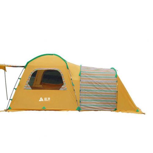  ZCY Family Camping Tent for 4 Preson, Waterproof Frame Tents, Full Standing Head Height, Hiking Outdoor Tent