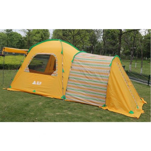  ZCY Family Camping Tent for 4 Preson, Waterproof Frame Tents, Full Standing Head Height, Hiking Outdoor Tent