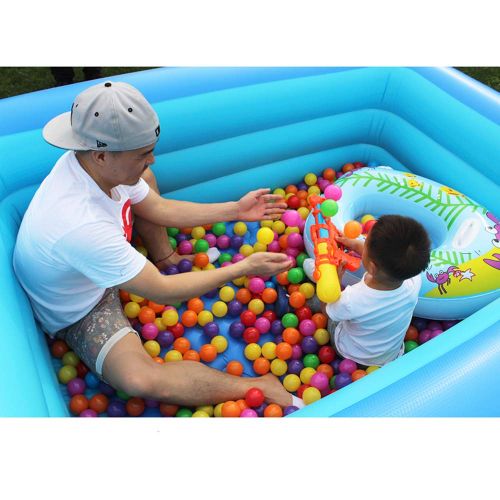 인플레터블 ZDYG Childrens Inflatable Pool, Inflatable Bathtub,Bubble Bottom, Electric Pump, Swimming Ring, Marine Ball,for Child/Baby/Family-150x105x55cm180x140x60cm