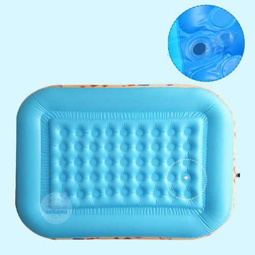 인플레터블 ZDYG Childrens Inflatable Pool, Inflatable Bathtub,Bubble Bottom, Electric Pump, Swimming Ring, Marine Ball,for Child/Baby/Family-150x105x55cm180x140x60cm