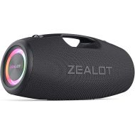 ZEALOT Bluetooth Speaker, Bluetooth Speaker,120W Portable Speaker Loud with Booming Bass,IP67 Waterproof Speaker with LED Light, PowerBank,Bluetooth 5.2,Outdoor Speaker for Camping,Beach,Gifts