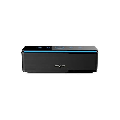  Bluetooth Speakers, ZEALOT S7 Touch Sensitive Gesture Control Quad-Driver Wireless Home Theater System with Enhanced Bass and 10000 mAh Power Bank (Black)