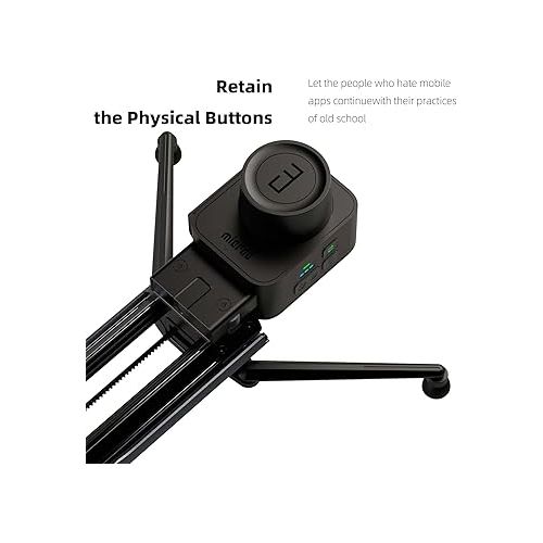  Zeapon Micro3 E700 Motorized Double Distance Camera Slider, Travel Distance 30.3 Inch, Hellaflush Design 4KG-12KG Super Payload, Vacuum Adjustable Damping, Stable Shooting, App Control