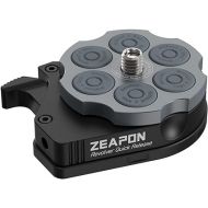 ZEAPON Revolver Quick Release Plate Camera Mounting Adapter Quick Setup Kit with 1/4'' Screw for Canon/Sony/Nikon Cameras/Zhiyun/Feiyu/DJI/Moza Stablizers