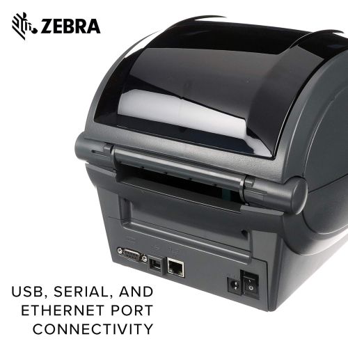  [아마존베스트]ZEBRA Zebra - GX420t Thermal Transfer Desktop Printer for Labels, Receipts, Barcodes, Tags, and Wrist Bands - Print Width of 4 in - USB, Serial, and Ethernet Port Connectivity