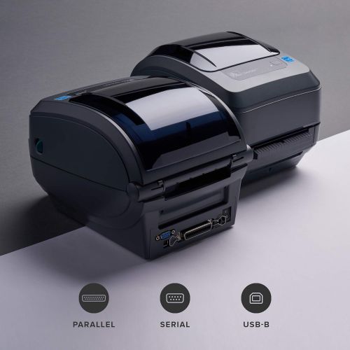  [아마존베스트]Zebra GX430t Thermal Transfer Desktop Printer Print Width of 4 in USB Serial and Parallel Port Connectivity Includes Peeler - GX43-102511-000