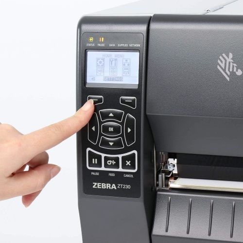  [아마존베스트]Zebra ZT230 - label printers (LCD, Black, White, 1D, 2D, Code 128 (A/B/C), Code 39, Code 93, EAN13, EAN8, Industrial 2/5, Interleaved 2/5, MaxiCode, , Metal, 20 - 85%, 5 - 85%)