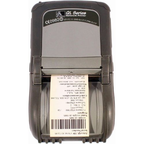  Zebra Technologies Zebra QL 320 Q3B-LUNAV000-00 Direct Thermal Mobile Barcode Label Printer Serial WiFi 203DPI