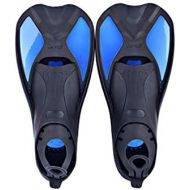 ZED- Vollfuss Kurze Flossen Ultraleicht ideal fuer Schwimmen, Schnorcheln oder Wassersport (EIN Paar)