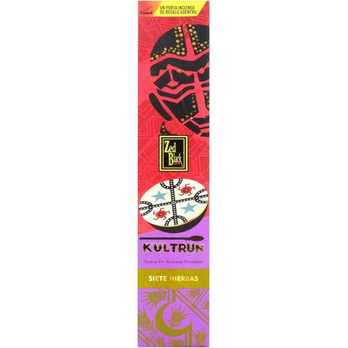 제드 인센스스틱 Zed Black Seven Herbs Masala Incense Sticks Hand Rolled Agarbatti Fine Quality Incense Sticks for Purification, Relaxation, Positivity, Yoga, Meditation