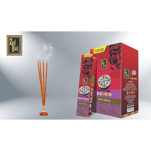 제드 인센스스틱 Zed Black Seven Herbs Masala Incense Sticks Hand Rolled Agarbatti Fine Quality Incense Sticks for Purification, Relaxation, Positivity, Yoga, Meditation