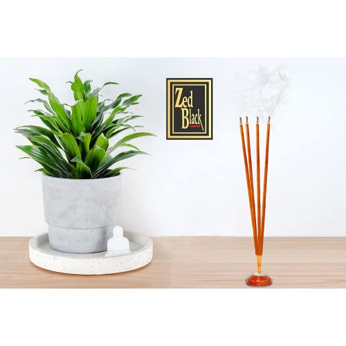 제드 인센스스틱 Zed Black Seven Herbs Masala Incense Sticks Hand Rolled Agarbatti Fine Quality Incense Sticks for Purification, Relaxation, Positivity, Yoga, Meditation