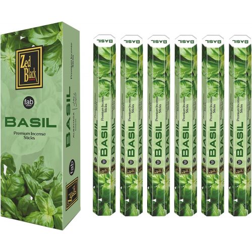 제드 인센스스틱 ZED Black Sandal Cinnamon Incense Sticks - 20 Incense Sticks per Box -& 6 Boxes Inside (Total 120 Sticks) Premium Quality Incense Sticks for Relaxation, Yoga