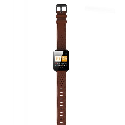  ZEERKEER Smart Bracelet Heart Rate Monitor Blood Pressure Monitoring Smart Watch Sports Blue Waterproof Bracelet (Brown)