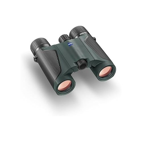  ZEISS Terra TL Pocket Binoculars 10x25 Compact, Waterproof, and Fast Focusing with Coated Glass for Optimal Clarity in All Weather Conditions for Bird Watching, Hunting, Sightseeing, Dark Green