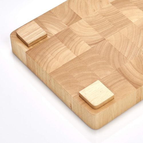  [아마존베스트]ZELLER PRESENT SCHOENER LEBEN. PRAKTISCH WOHNEN. Zeller 24801 Chopping Block Rubber Tree Approx. 42 x 27 x 5.5 cm