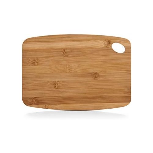  [아마존베스트]ZELLER PRESENT SCHOENER LEBEN. PRAKTISCH WOHNEN. Zeller cutting board with Finger hole, bamboo