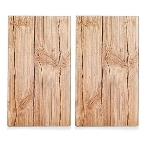  [아마존베스트]ZELLER PRESENT SCHOENER LEBEN. PRAKTISCH WOHNEN. Zeller Hob Covers / Chopping Boards in Marble, Set of 2, 52 x 30 x 0.8 cm