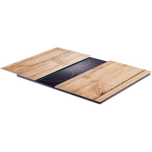  [아마존베스트]ZELLER PRESENT SCHOENER LEBEN. PRAKTISCH WOHNEN. Zeller Hob Covers / Chopping Boards in Marble, Set of 2, 52 x 30 x 0.8 cm