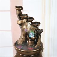 ZEM-PXD European-style living room Feng Shui fountain water home decor the Office decoration lucky gift humidifier,Without the nebulizer
