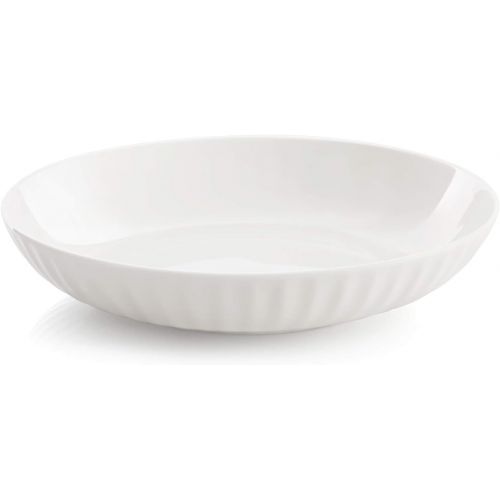  [아마존베스트]ZEN Pleats Porcelain Salad Pasta Bowls 23oz Set of 6 (Mixed Color)