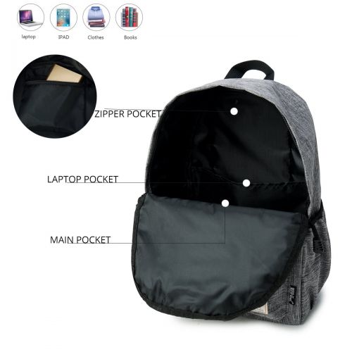 ZENBEFE Backpacks Light Weight Unisex School Backpack For Students Book bags Travel Rucksack Fits 15 Inch Laptop Backpack Dark Blue
