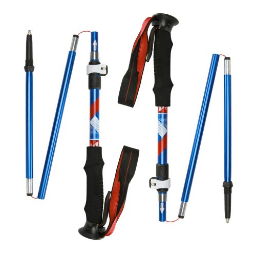  ZENITHIKE Collapsible Folding Hiking Poles for Camping Traveling Hiking Backpacking with Quick-flip-Lock and EVA Grips,Technology Hiking Pole Allows User to Adjust Pole Length Quic