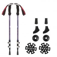 ZENITHIKE A-Quality Hiking Poles &Trekking Poles& Trekking Sticks,Adjustable Durable Lightweight Hiking Poles/Trekking Poles can be Used at All terrains and Conditions (Purple)