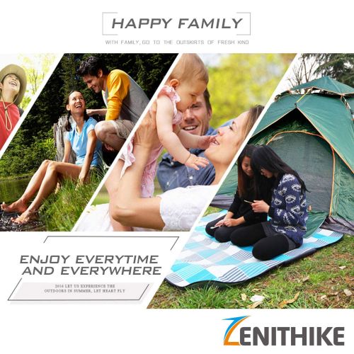  ZENITHIKE Tent for 3-4 Person Collapsible Double Layer Family Camping Tent with Convenient Carry Bag Features