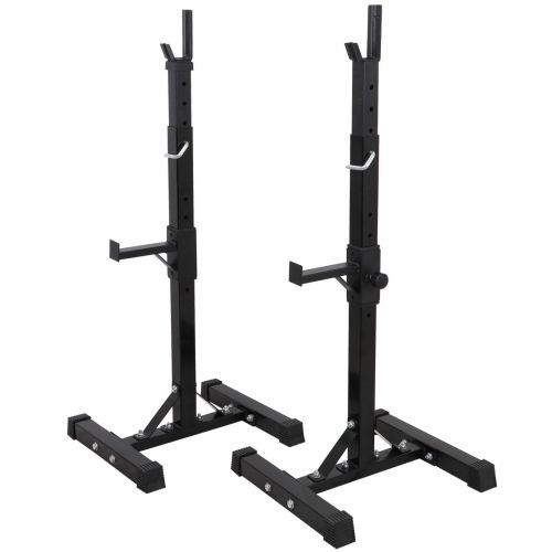  ZENY Zeny Pair of Adjustable Barbell Rack Stand Squat Bench Press Home GYM Weight Liftting Fitness Exercise