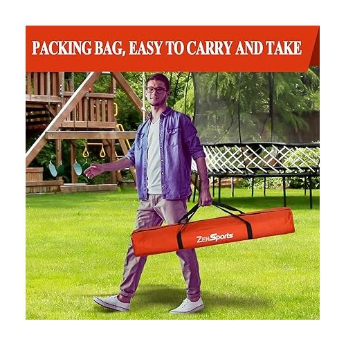  ZENY Portable PVC Framed Cornhole Set with 8 Bean Bags and Carry Bag 3x2-feet, Lightweight Corn Hole Boards for Outdoor Indoor Play