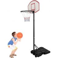ZENY Portable Basketball Hoop, Basketball Goals Outdoor Adjustable 5.4-7FT, Basketball Portable Hoops & Goals Backboard and Stand for Kids