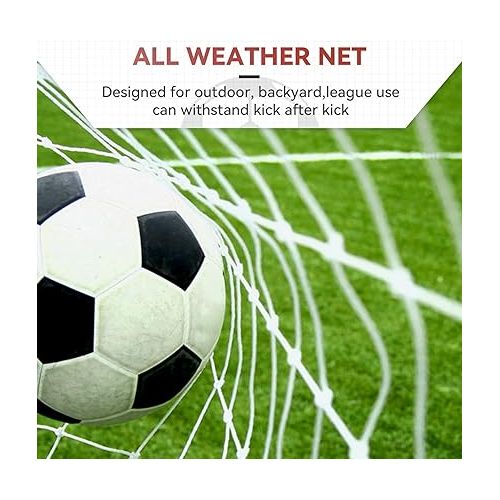  ZENY 12'x6' Portable Soccer Goal for Backyard Kids Adults Soccer Net and Frame for Home Backyard Practice Training Goals Soccer Field Equipment