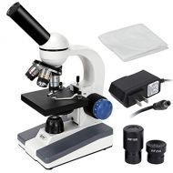 [아마존베스트]ZENY 40X-1000X Magnification Cordless All-Metal Optical Glass Lenses Cordless LED Illumination Biological Compound Microscope for Students