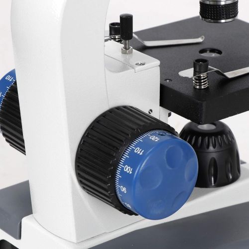  [아마존베스트]ZENY 40X-1000X Magnification Cordless All-Metal Optical Glass Lenses Cordless LED Illumination Biological Compound Microscope for Students