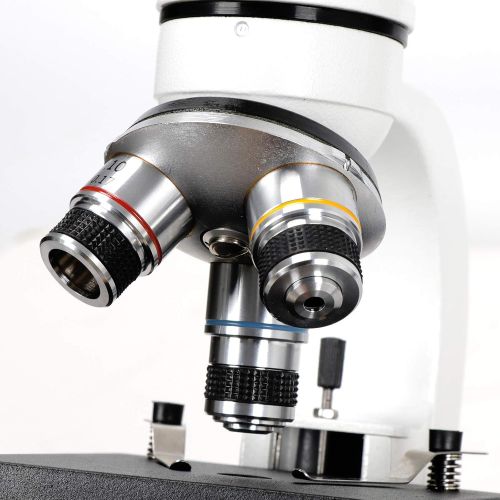  [아마존베스트]ZENY 40X-1000X Magnification Cordless All-Metal Optical Glass Lenses Cordless LED Illumination Biological Compound Microscope for Students