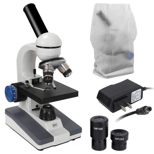  [아마존베스트]ZENY 40X-1000X Magnification Cordless All-Metal Optical Glass Lenses Cordless LED Illumination Biological Compound Microscope for Students