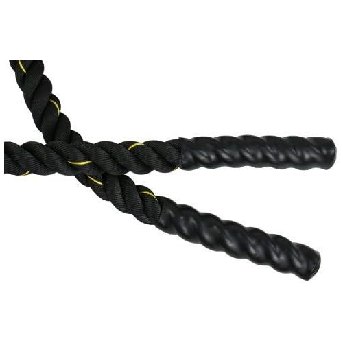  ZENY Battle Rope 1.5 Diameter 100% Poly Dacron 30ft Length Workout Exercise Rope Undulation Core Strength Training Equipment Conditioning Rope