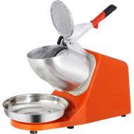 [아마존베스트]ZENY Electric Ice Shaver 300W 2000r/min w/Stainless Steel Blade Shaved Ice Snow Cone Maker Kitchen Machine (Orange)