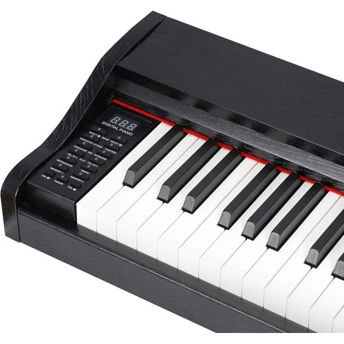  [아마존베스트]ZENY 88 Key Beginner Digital Piano Full Size Keyboard with Semi Weighted Keys, Built in Speakers and Power Supply