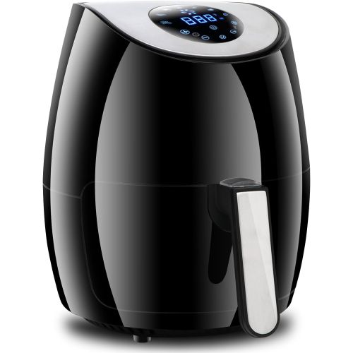  ZENY Electric Air Fryer Oil Free Digital Touch Screen Control Cooking wTemperature and Time Control, Auto Shut-off & Timer