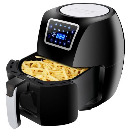  ZENY 5.8QT Air Fryer 1800W Electric Digital Air Fryer Cooking Tool For Healthy Oil Free Cooking Touch Screen Control WRecipe Books