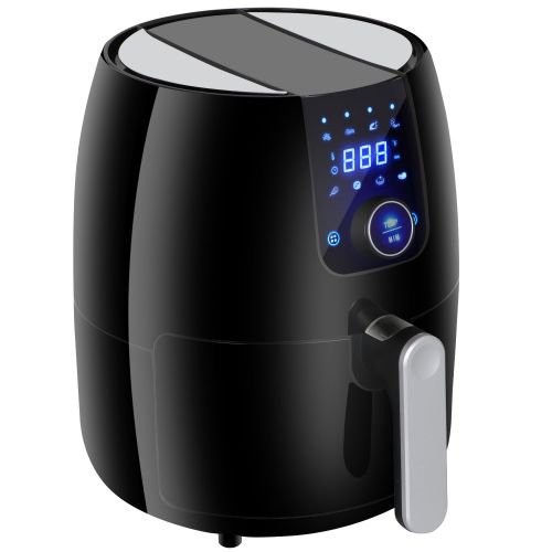  ZENY 3.7 Quarts 8-in-1 Electric Air Fryer Touch Screen Control Programmable, 8 Cooking Presets for Healthy Oil Free Cooking, wRecipe Book and Dishwasher Safe Parts (#04)