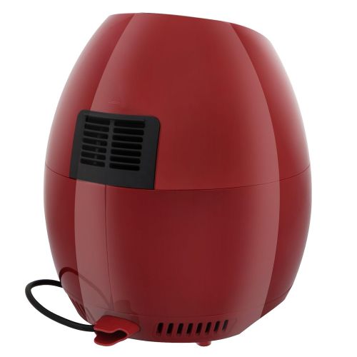  ZENY 1500W Electric Air Fryer Rapid Heat Technology Touch Screen Control Deep Fryer 3.7QT, 7 Presets, wRecipes & CookBook (Burgundy-red)